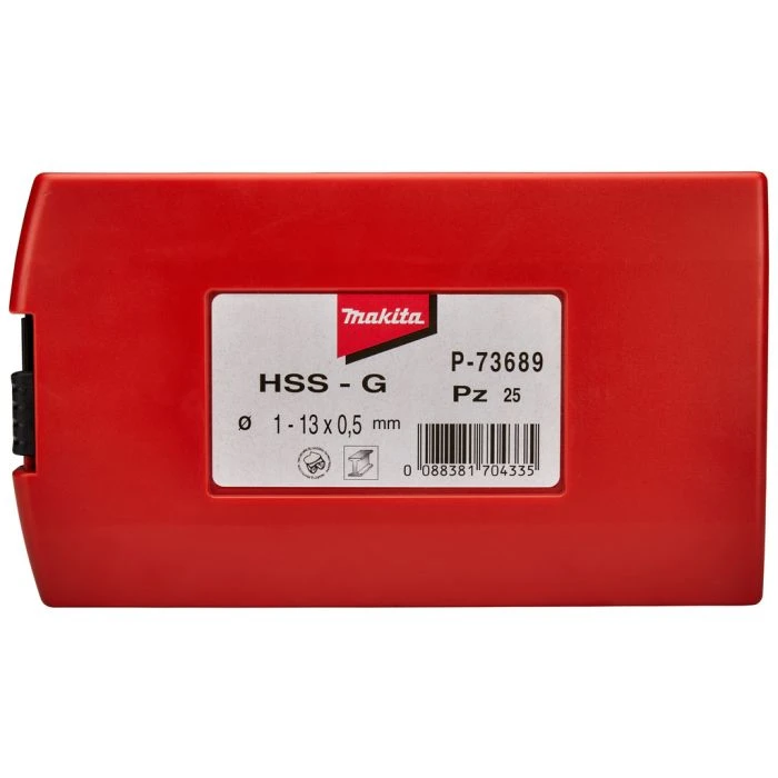 Makita P-73689 Metaalborenset 25-delig 7 Makita P-73689 Metaalborenset 25-delig - Afbeelding 7