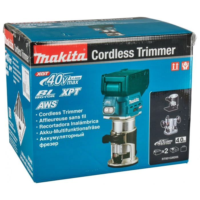 Makita RT001GM205 40 V Max Boven- En Kantenfrees 10 Makita RT001GM205 40 V Max Boven- En Kantenfrees - Afbeelding 10