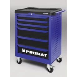 PROMAT Gereedschapswagen TREND B755xD465xH1030mm 300 Kg 6 Laden 152-delig Staalplaat PROMAT