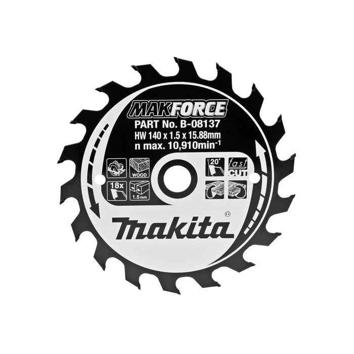 Makita B-08137 Cirkelzaagblad Hout 2 Makita B-08137 Cirkelzaagblad Hout - Afbeelding 2