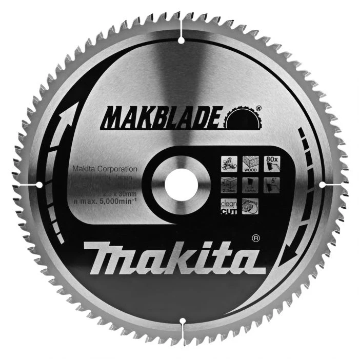 Makita B-09086 Zaagb Hout 305x30x2,3 80T 5g 1 Makita B-09086 Zaagb Hout 305x30x2,3 80T 5g