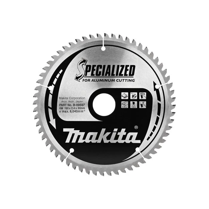 Makita B-09597 Cirkelzaagblad Aluminium 2 Makita B-09597 Cirkelzaagblad Aluminium - Afbeelding 2