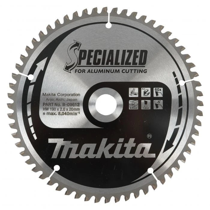 Makita B-09606 Cirkelzaagblad Aluminium 4 Makita B-09606 Cirkelzaagblad Aluminium - Afbeelding 4