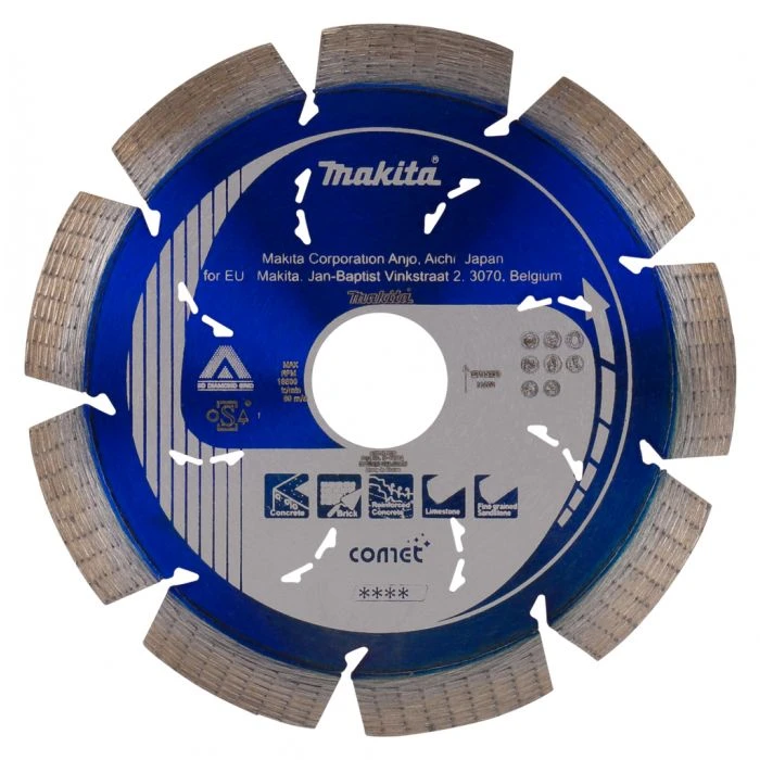 Makita B-12762 Diamantschijf 115x22,23x2,2mm Blauw 2 Makita B-12762 Diamantschijf 115x22,23x2,2mm Blauw - Afbeelding 2