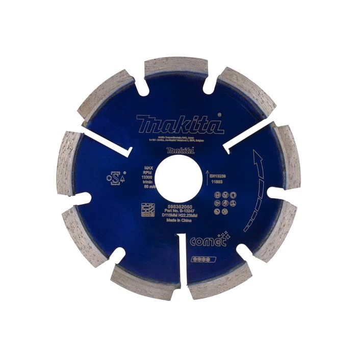 Makita B-13247 Diamant Voegschijf 115x22,23x6,4mm Blauw 2 Makita B-13247 Diamant Voegschijf 115x22,23x6,4mm Blauw - Afbeelding 2