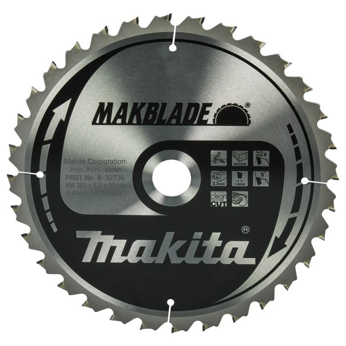 Makita B-32736 Afkortzaagblad Hout 1 Makita B-32736 Afkortzaagblad Hout