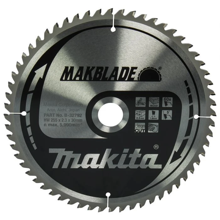 Makita B-32792 Afkortzaagblad Hout 1 Makita B-32792 Afkortzaagblad Hout