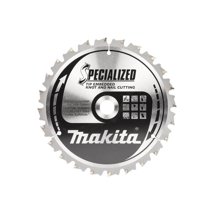 Makita B-40587 Afkortzaagblad Hout (noest/spijker) 2 Makita B-40587 Afkortzaagblad Hout (noest/spijker) - Afbeelding 2