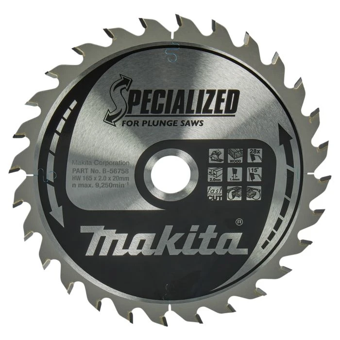 Makita B-56758 Invalcirkelzaagblad Hout 1 Makita B-56758 Invalcirkelzaagblad Hout