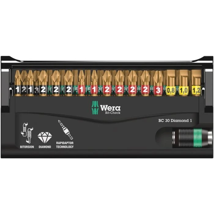 Wera BIT ASSORTIMENT, BIT-CHECK 30 DIAMOND 1, 30 -DELIG 2 Wera BIT ASSORTIMENT, BIT-CHECK 30 DIAMOND 1, 30 -DELIG - Afbeelding 2