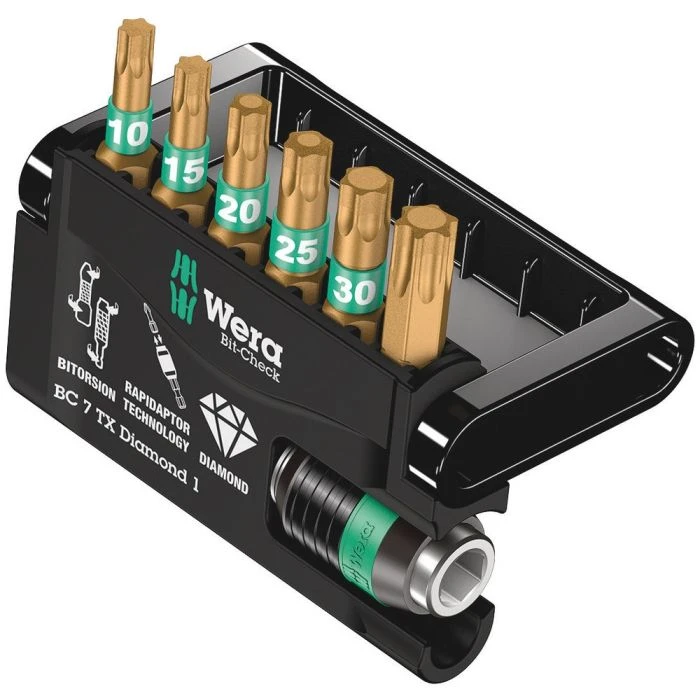 Wera BIT-CHECK 7 TX DIAMOND 1, 7 -DELIG 1 Wera BIT-CHECK 7 TX DIAMOND 1, 7 -DELIG
