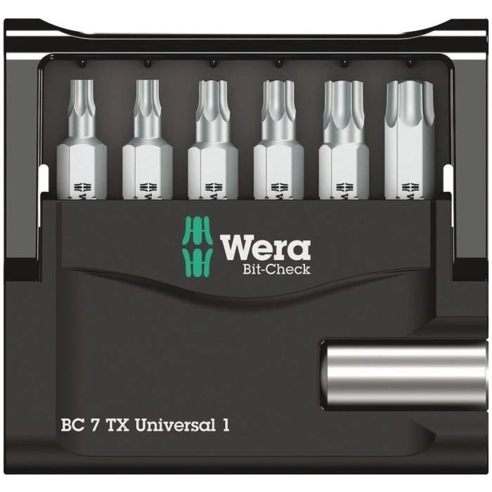 Wera BIT ASSORTIMENT, BIT-CHECK 7 TX UNIVERSAL 1 SB, 7 -DELIG 2 Wera BIT ASSORTIMENT, BIT-CHECK 7 TX UNIVERSAL 1 SB, 7 -DELIG - Afbeelding 2
