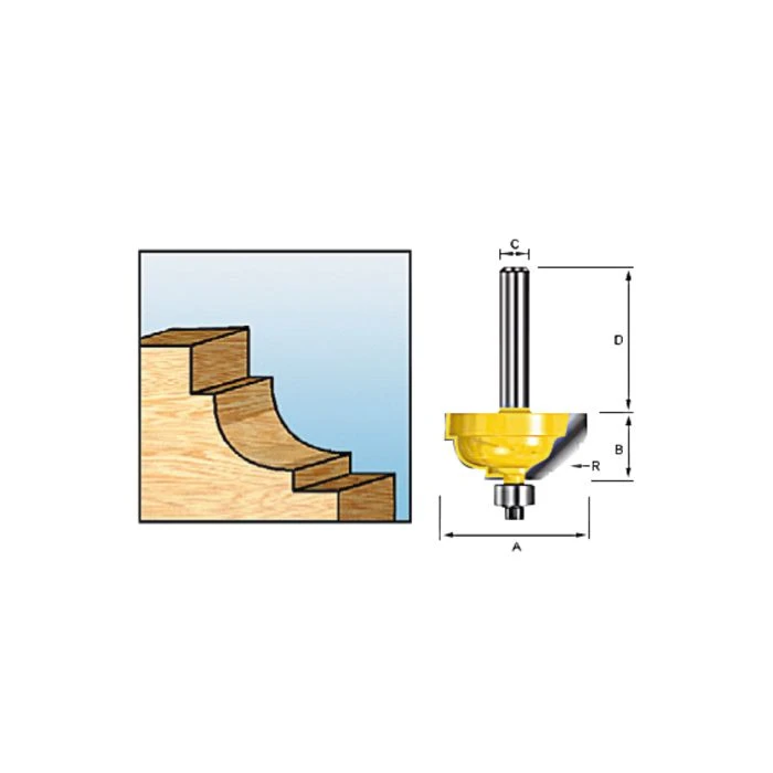 Makita D-11673 Hollijstproffr+lag R6,35 S8 2 Makita D-11673 Hollijstproffr+lag R6,35 S8 - Afbeelding 2