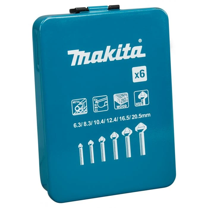 Makita D-42204 Verzinkborenset 6-delig 2 Makita D-42204 Verzinkborenset 6-delig - Afbeelding 2
