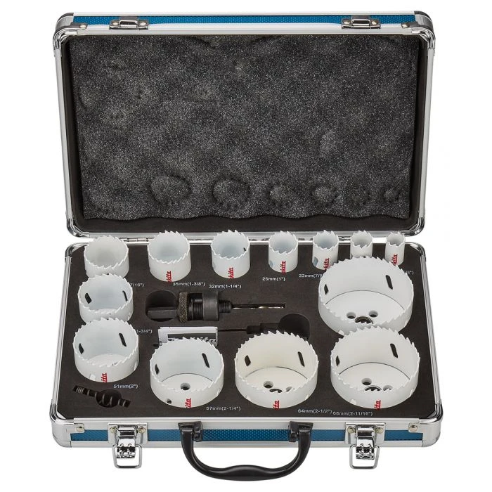 Makita D-47307 Gatzaagset 16-dlg. Bi-metaal, Universal 1 Makita D-47307 Gatzaagset 16-dlg. Bi-metaal, Universal