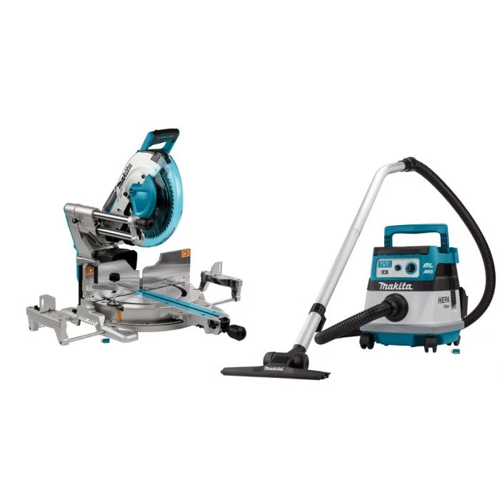 Makita DLX2387UX1 2x18 V AWS Combiset Voor Afkorten (305mm) En Stofzuigen 2 Makita DLX2387UX1 2x18 V AWS Combiset Voor Afkorten (305mm) En Stofzuigen - Afbeelding 2