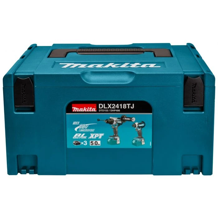 Makita DLX2418TJ 18 V Combiset Voor Zwaardere (klop)boor- En (slag)schroefklussen 3 Makita DLX2418TJ 18 V Combiset Voor Zwaardere (klop)boor- En (slag)schroefklussen - Afbeelding 3