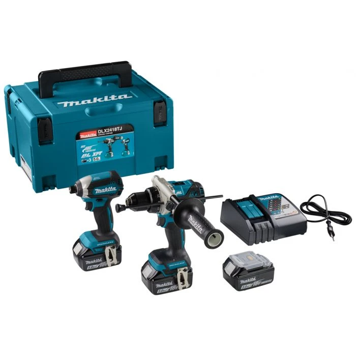 Makita DLX2418TJ 18 V Combiset Voor Zwaardere (klop)boor- En (slag)schroefklussen 4 Makita DLX2418TJ 18 V Combiset Voor Zwaardere (klop)boor- En (slag)schroefklussen - Afbeelding 4