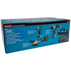 Makita DLX3156TX1 18 V Combiset Boren, (slag)schroeven En Slijpen -Aanbiedingen Tool Gigant Winkel dlx3156tx1 c1l0