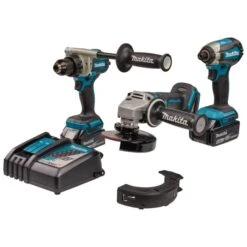 Makita DLX3156TX1 18 V Combiset Boren, (slag)schroeven En Slijpen -Aanbiedingen Tool Gigant Winkel dlx3156tx1 c2r0 s101 1