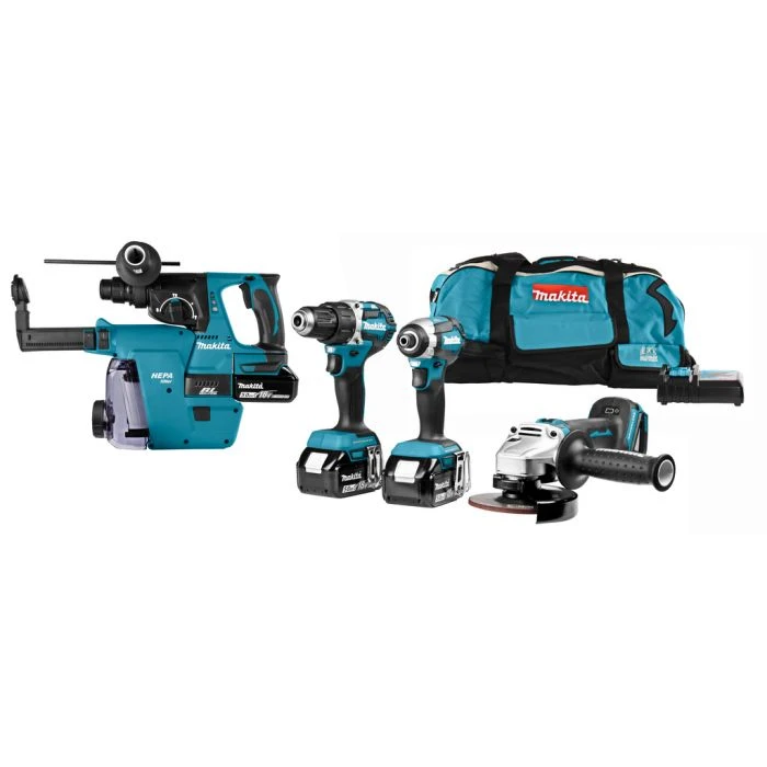 Makita DLX4103W 18 V Combiset Voor Allround Boor-, Schroef- En Slijpwerk 2 Makita DLX4103W 18 V Combiset Voor Allround Boor-, Schroef- En Slijpwerk - Afbeelding 2