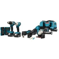 Makita DLX5068TX1 18 V Combiset Voor (slag)schroeven, Boren, Slijpen En Zagen En Met Multitool -Aanbiedingen Tool Gigant Winkel dlx5068tx1 c2r0 s100 1