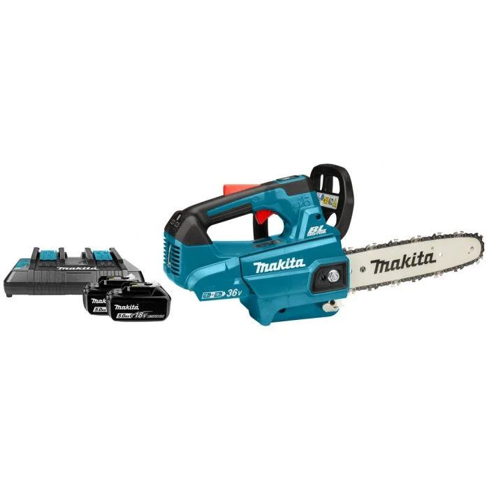 Makita DUC256PT2 LXT 2x18 V Tophandle Kettingzaag 25 Cm 3 Makita DUC256PT2 LXT 2x18 V Tophandle Kettingzaag 25 Cm - Afbeelding 3
