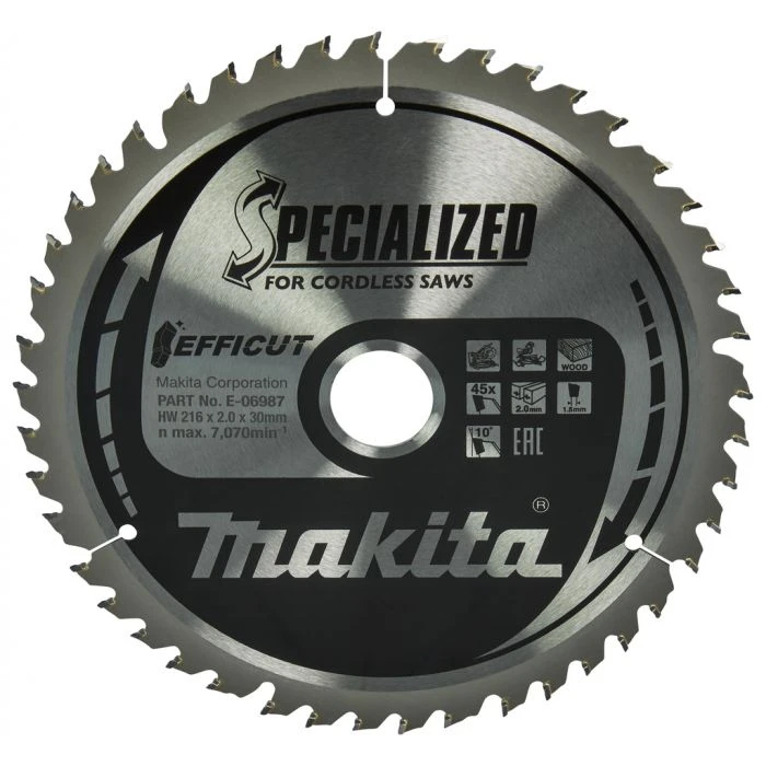 Makita E-06987 Afkortzaagblad Hout 2 Makita E-06987 Afkortzaagblad Hout - Afbeelding 2