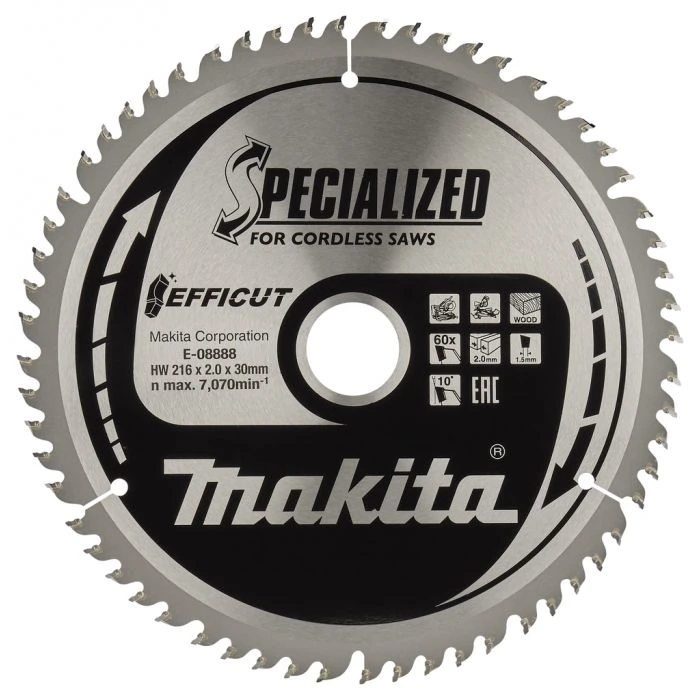 Makita E-08888 Afkortzaagblad Hout 2 Makita E-08888 Afkortzaagblad Hout - Afbeelding 2