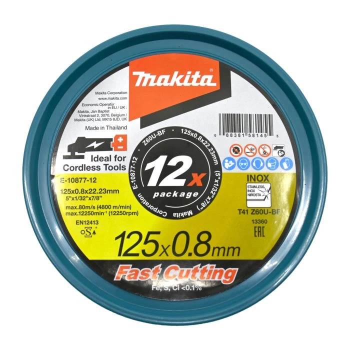 Makita E-10877-12 Doorslijpschijf RVS 1 Makita E-10877-12 Doorslijpschijf RVS