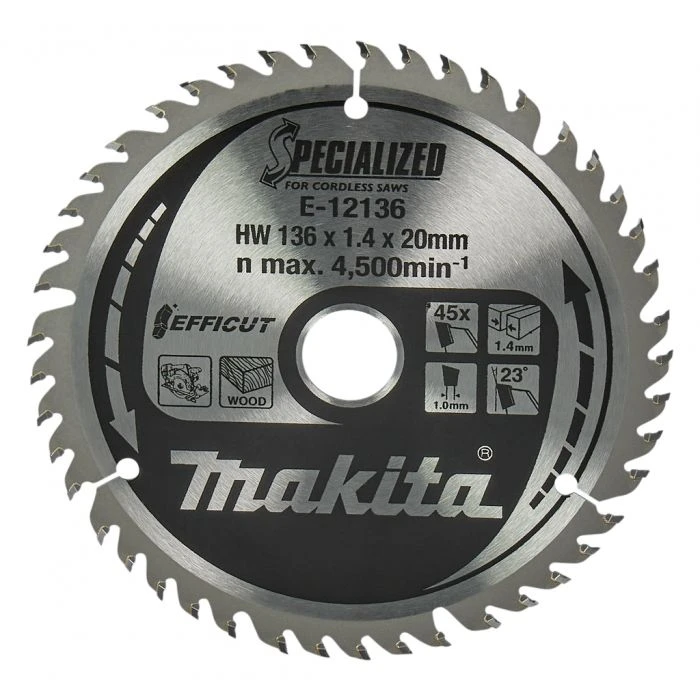 Makita E-12136 Cirkelzaagblad Hout 1 Makita E-12136 Cirkelzaagblad Hout