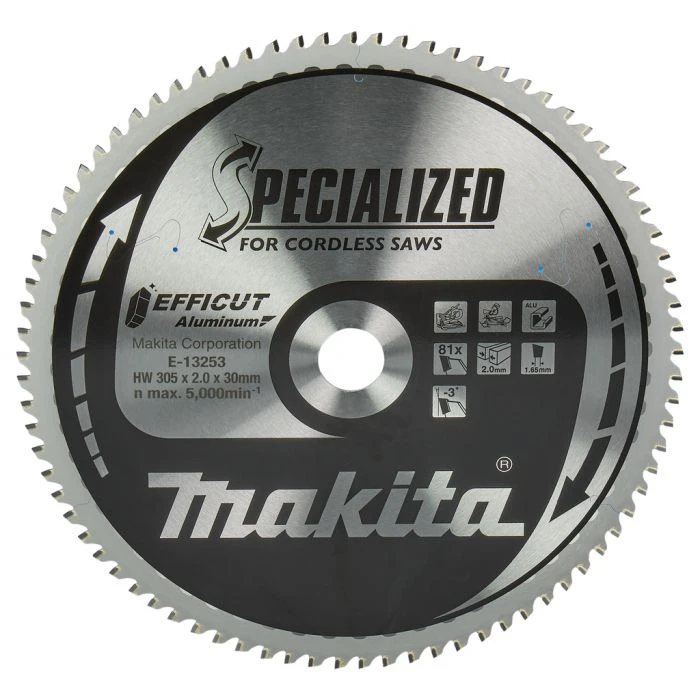 Makita E-13253 Afkortzaagblad Aluminium 1 Makita E-13253 Afkortzaagblad Aluminium