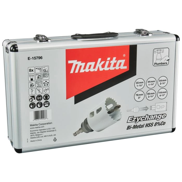 Makita E-15796 Gatzaagset 8-delig Hout/metaal 2 Makita E-15796 Gatzaagset 8-delig Hout/metaal - Afbeelding 2