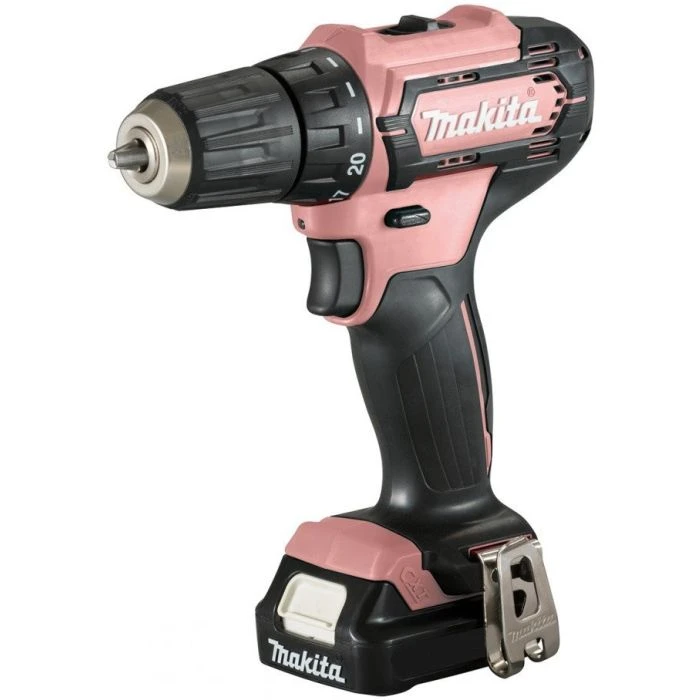 Makita HP333DSAP 12 V Max Roze Klopboor-/schroefmachine 1 Makita HP333DSAP 12 V Max Roze Klopboor-/schroefmachine