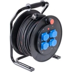 Keraf Kabelhaspel Type K310 G2 25 Meter H07RN-F 3G2,5 4 X Schuko