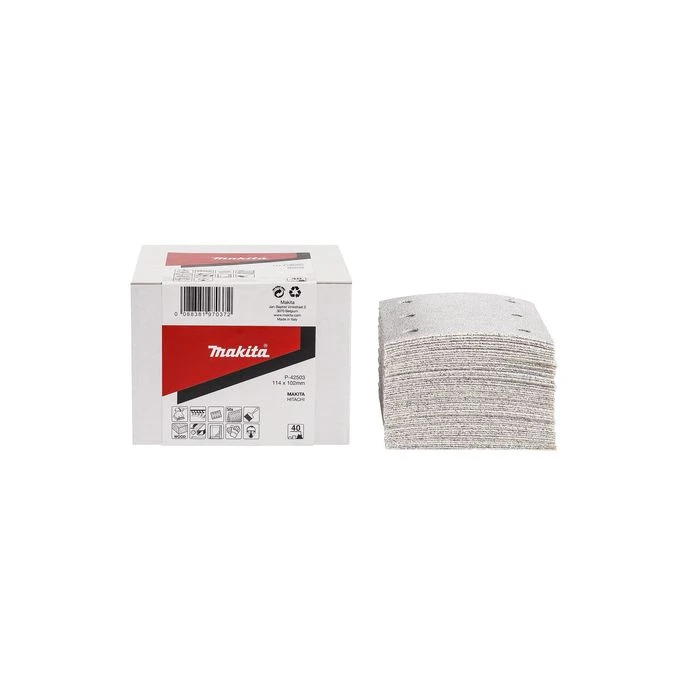 Makita P-42525 Schuurvel 114x102 K80 White Velcro 3 Makita P-42525 Schuurvel 114x102 K80 White Velcro - Afbeelding 3