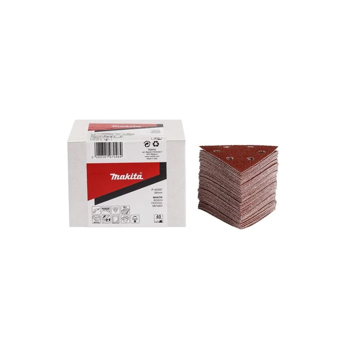 Makita P-42606 Schuurvel 3-K 94 K60 Red Velcro 2 Makita P-42606 Schuurvel 3-K 94 K60 Red Velcro - Afbeelding 2