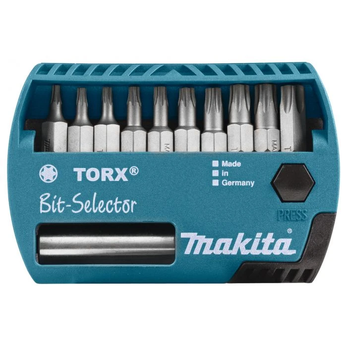Makita P-53768 Schroefbitset 11-delig "TORX" 1 Makita P-53768 Schroefbitset 11-delig "TORX"