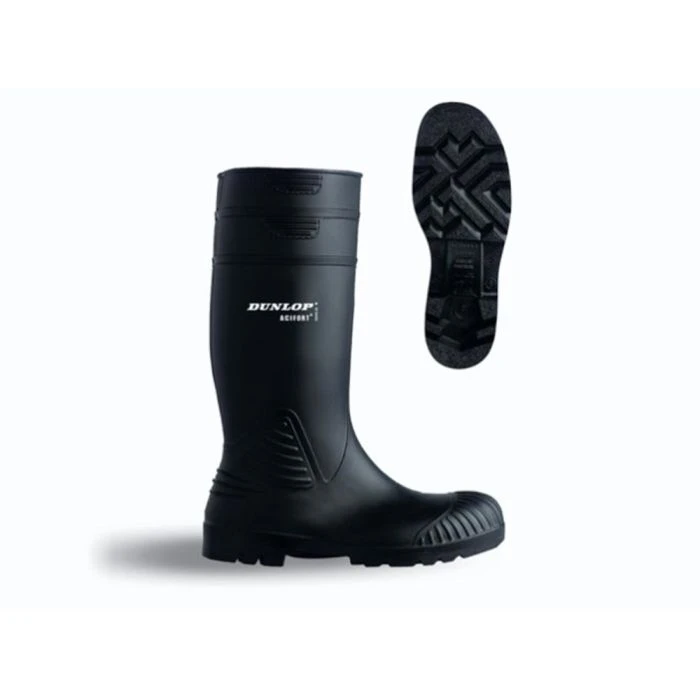 Dunlop Veiligheidslaars Acifort A442011 Zwart, Stalen Zool, PVC/nitril, 42, W 2 Dunlop Veiligheidslaars Acifort A442011 Zwart, Stalen Zool, PVC/nitril, 42, W - Afbeelding 2