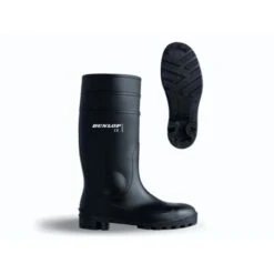 Dunlop Veiligheidslaars Edmar Protomaster 142 PP Zwart, PVC/nitril, Stalen Zool, 46, W